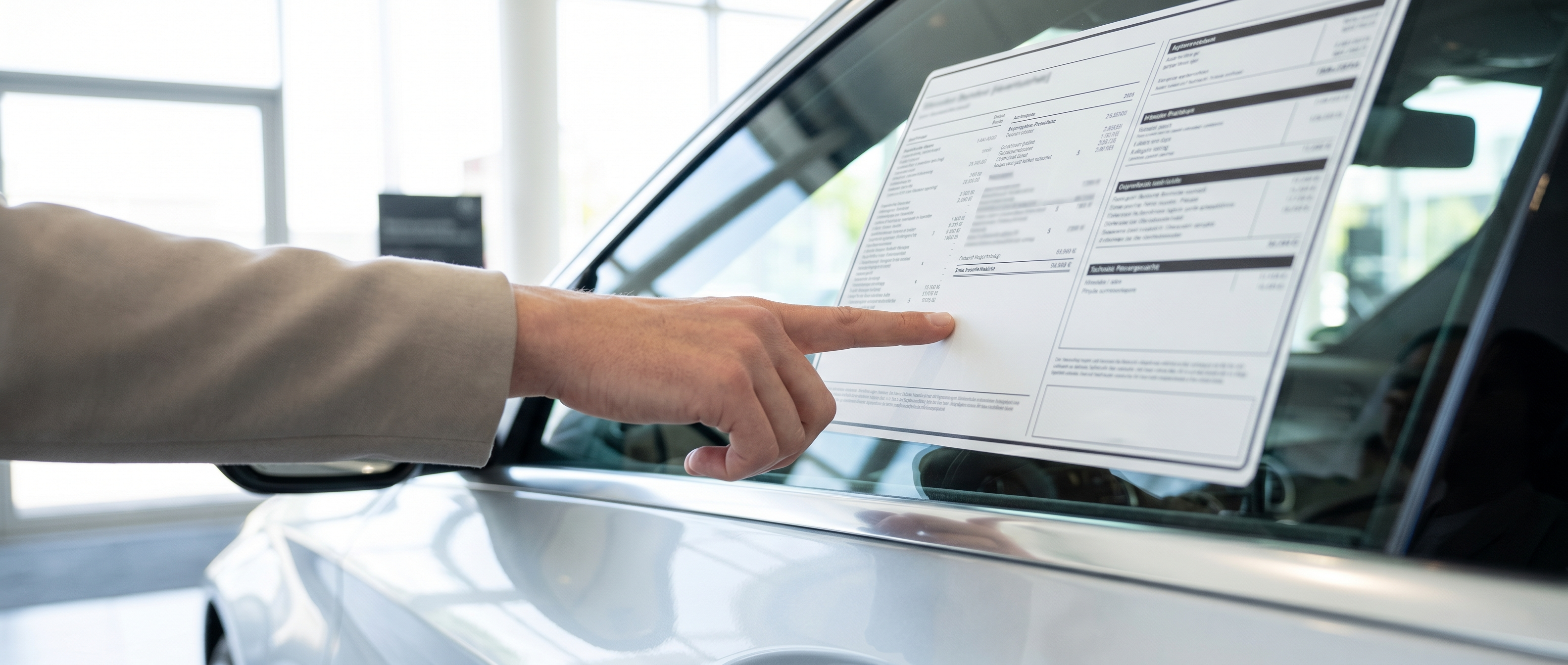 Mercedes-Benz window sticker details and pricing breakdown in Duluth, GA
